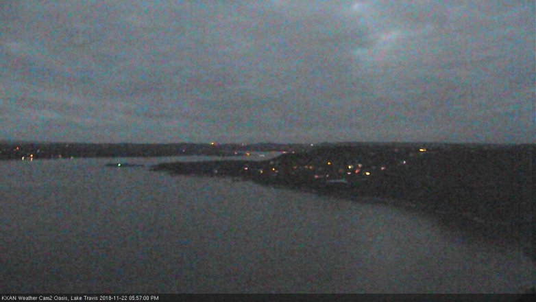 Lake Travis webcam, November 22, 2018 5:00 PM CT