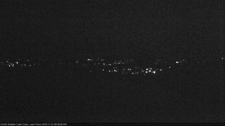 Lake Travis webcam, November 22, 2018 5:40 PM CT