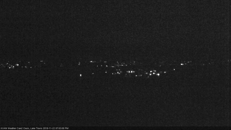 Lake Travis webcam, November 22, 2018 6:05 PM CT