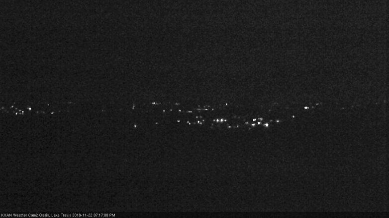 Lake Travis webcam, November 22, 2018 6:20 PM CT