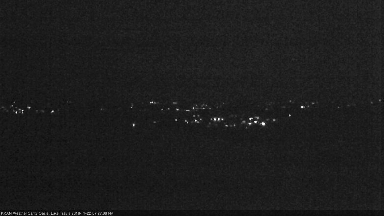 Lake Travis webcam, November 22, 2018 6:30 PM CT