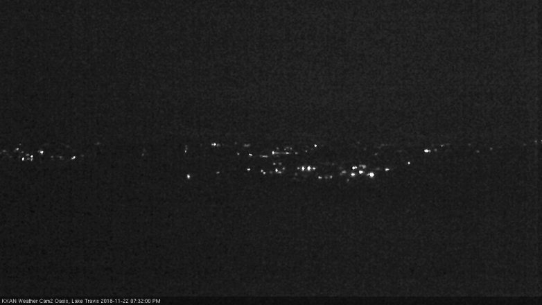 Lake Travis webcam, November 22, 2018 6:35 PM CT