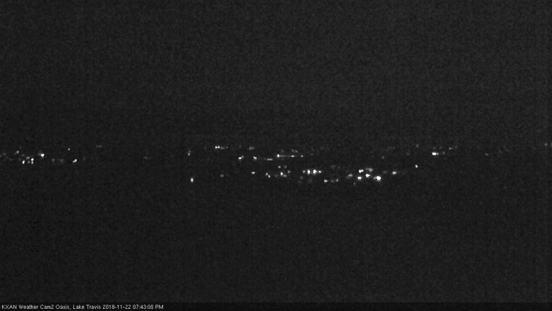 Lake Travis webcam, November 22, 2018 6:45 PM CT