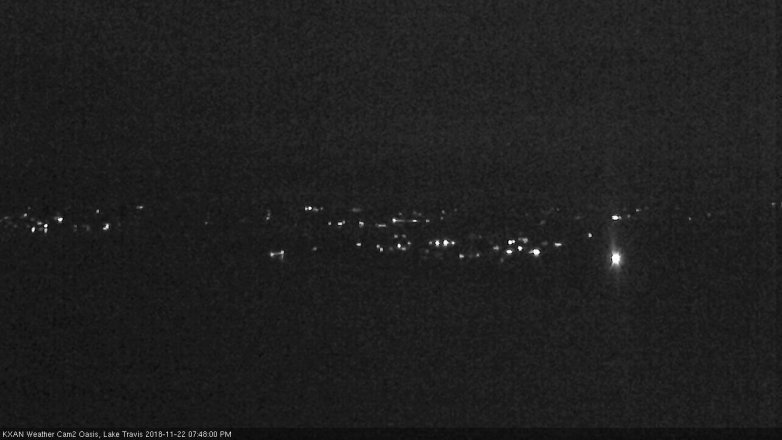 Lake Travis webcam, November 22, 2018 6:50 PM CT