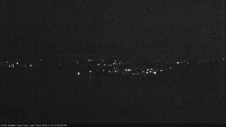 Lake Travis webcam, November 22, 2018 6:55 PM CT