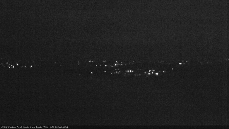 Lake Travis webcam, November 22, 2018 7:40 PM CT