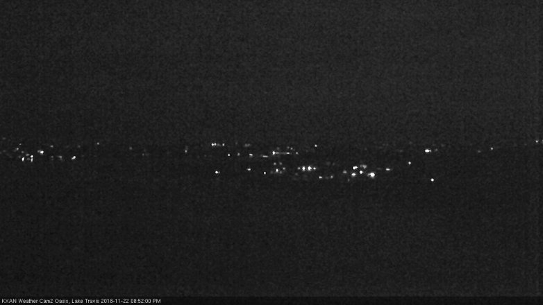 Lake Travis webcam, November 22, 2018 7:55 PM CT