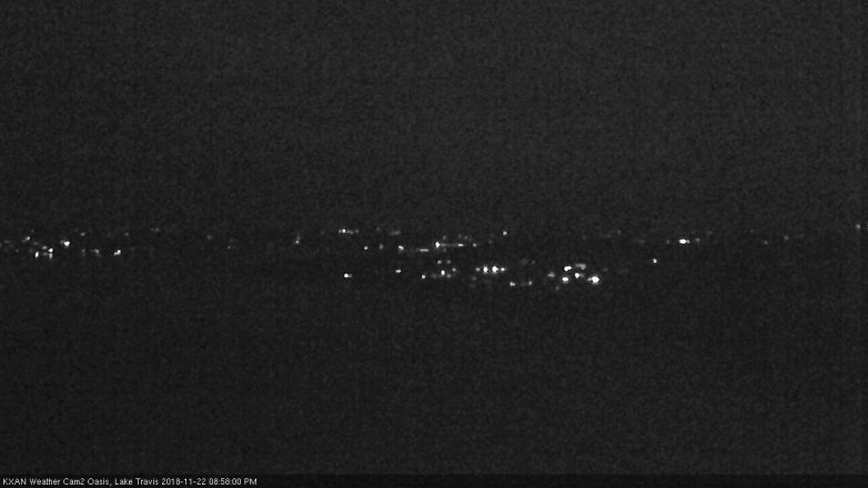 Lake Travis webcam, November 22, 2018 8:00 PM CT