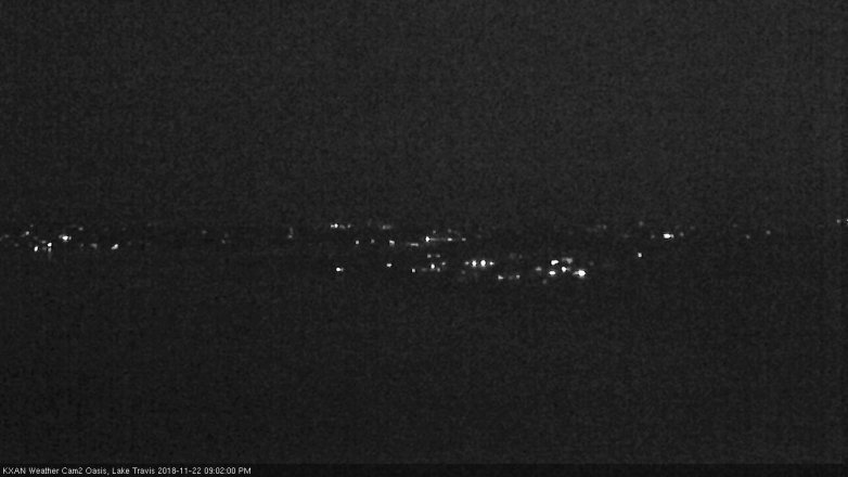 Lake Travis webcam, November 22, 2018 8:05 PM CT