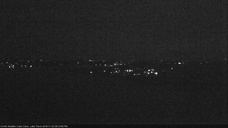 Lake Travis webcam, November 22, 2018 8:15 PM CT