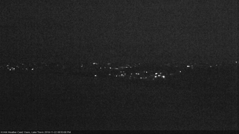 Lake Travis webcam, November 22, 2018 8:55 PM CT