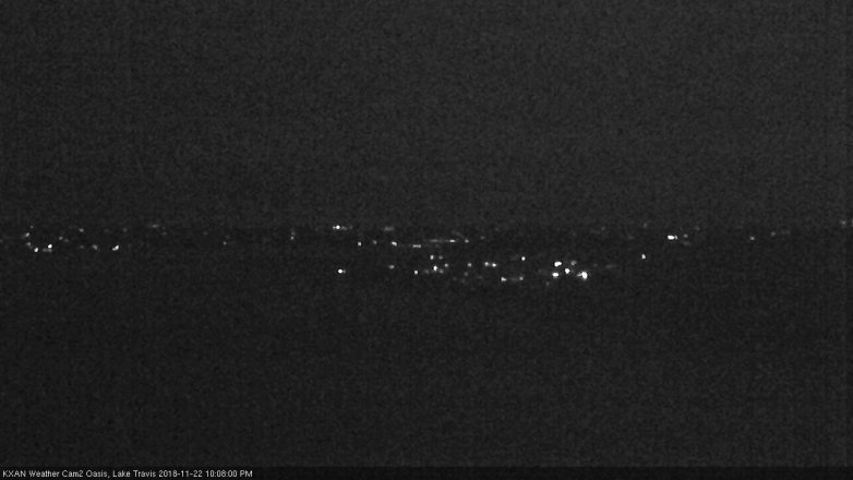 Lake Travis webcam, November 22, 2018 9:10 PM CT