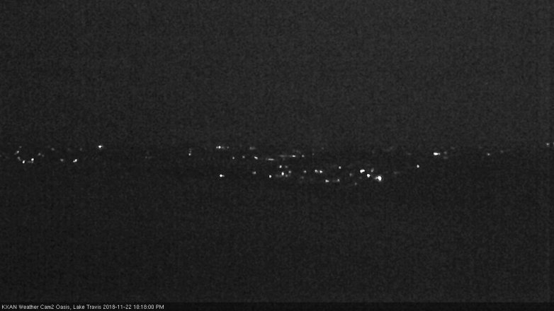 Lake Travis webcam, November 22, 2018 9:20 PM CT