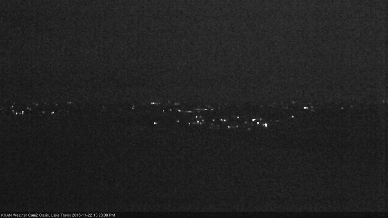 Lake Travis webcam, November 22, 2018 9:25 PM CT