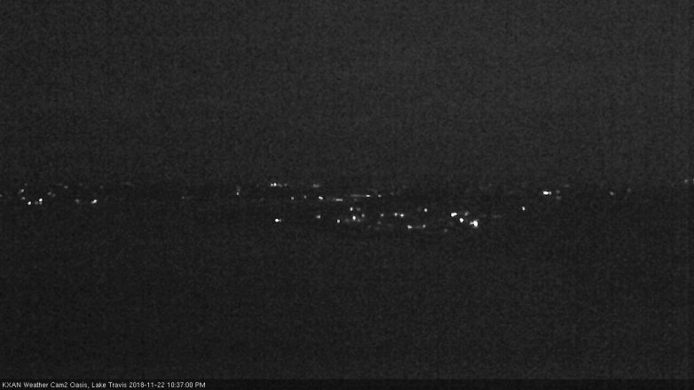 Lake Travis webcam, November 22, 2018 9:40 PM CT