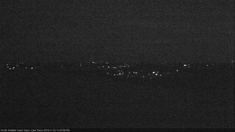 Lake Travis webcam, November 22, 2018 10:10 PM CT