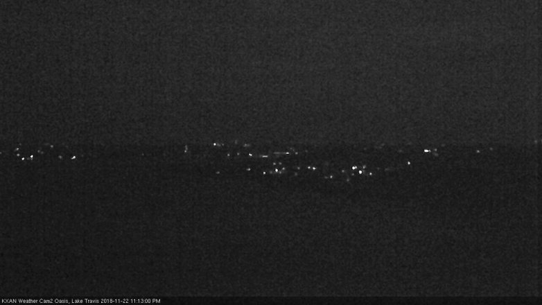 Lake Travis webcam, November 22, 2018 10:15 PM CT