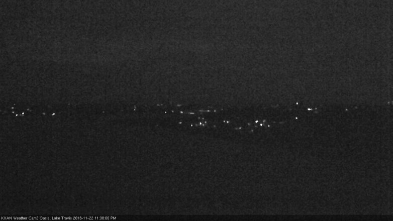 Lake Travis webcam, November 22, 2018 10:40 PM CT