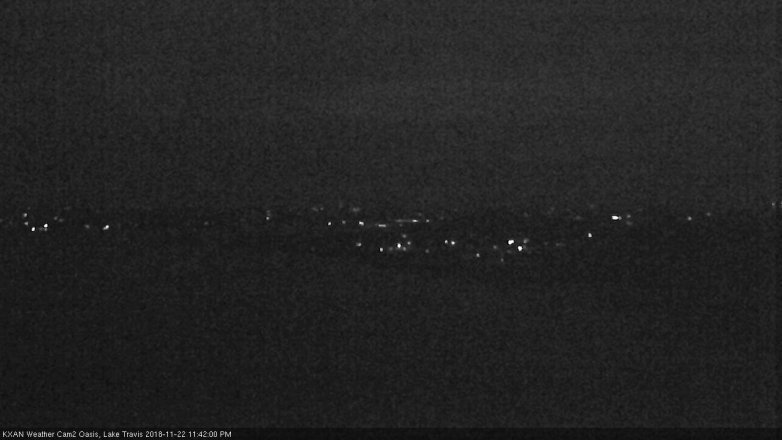 Lake Travis webcam, November 22, 2018 10:45 PM CT