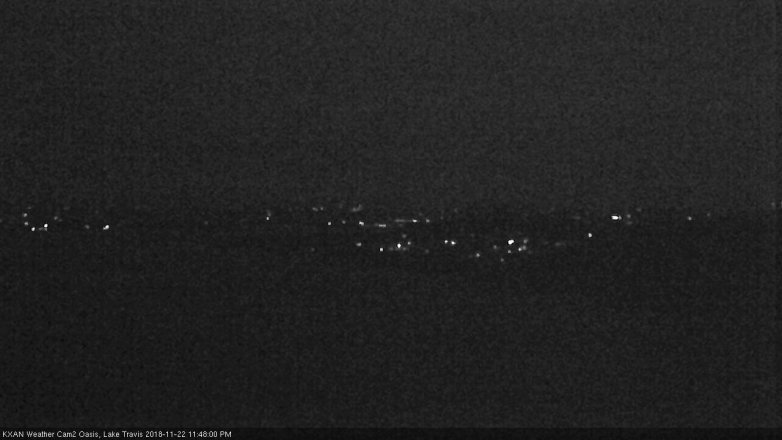 Lake Travis webcam, November 22, 2018 10:50 PM CT
