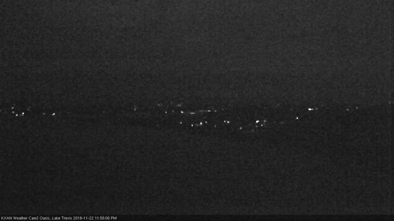 Lake Travis webcam, November 22, 2018 11:00 PM CT
