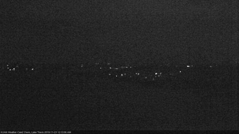 Lake Travis webcam, November 22, 2018 11:15 PM CT