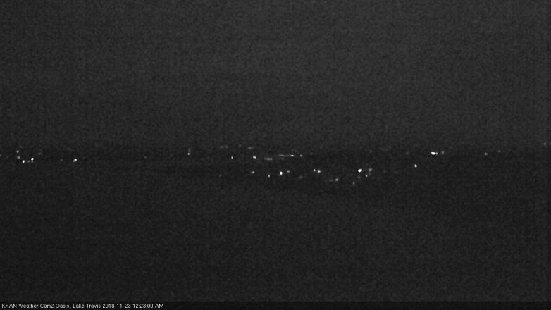 Lake Travis webcam, November 22, 2018 11:25 PM CT