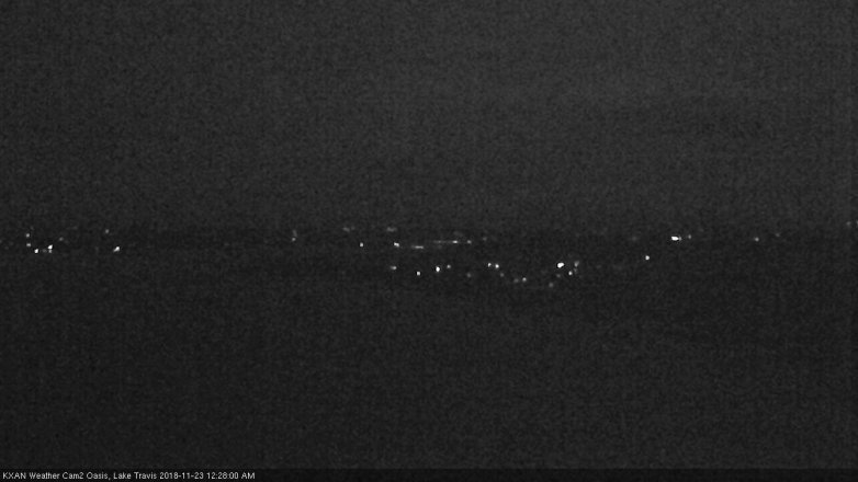 Lake Travis webcam, November 22, 2018 11:30 PM CT
