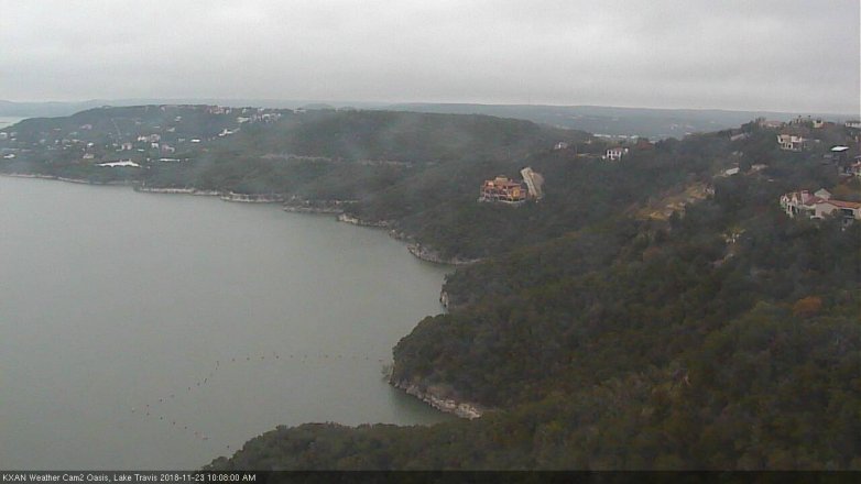 Lake Travis webcam, November 23, 2018 9:10 AM CT