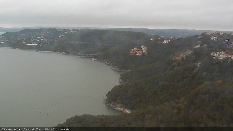 Lake Travis webcam, November 23, 2018 9:15 AM CT