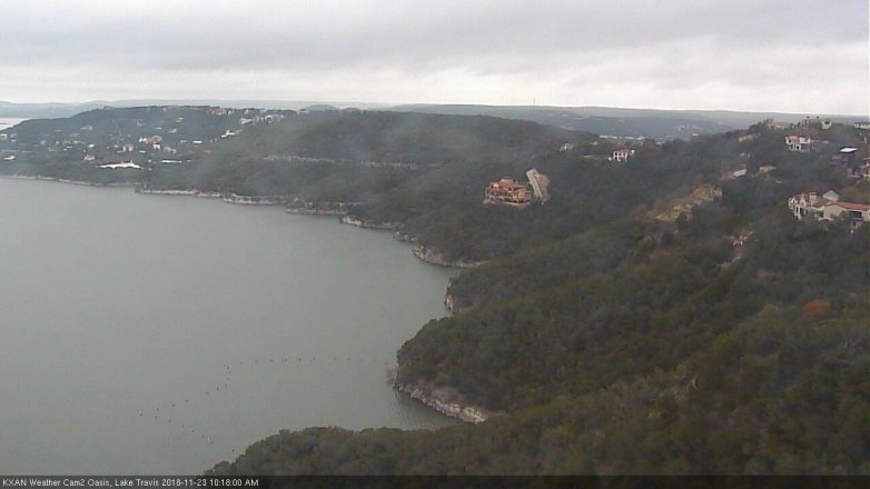 Lake Travis webcam, November 23, 2018 9:20 AM CT