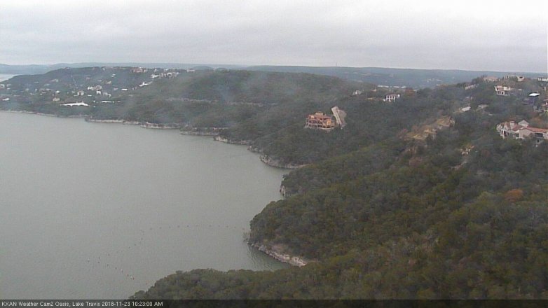 Lake Travis webcam, November 23, 2018 9:25 AM CT