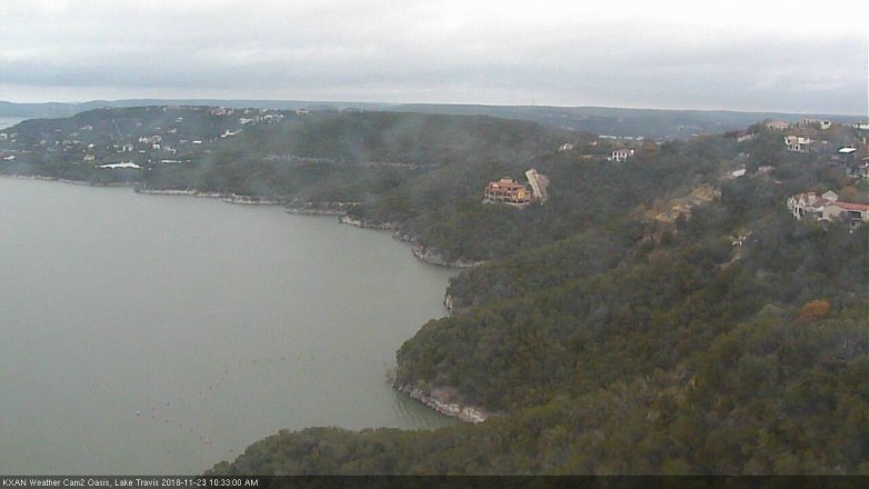 Lake Travis webcam, November 23, 2018 9:35 AM CT