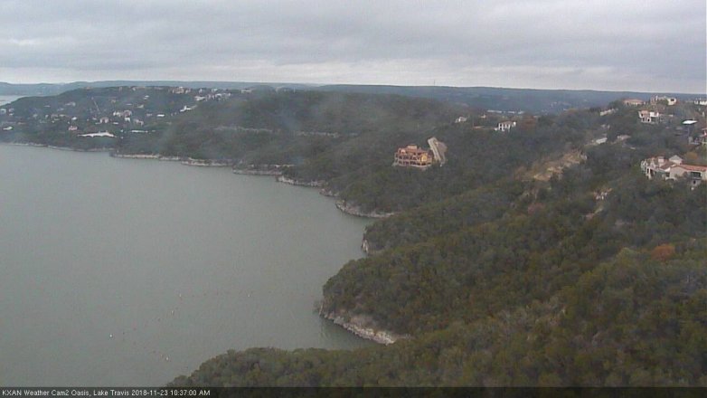 Lake Travis webcam, November 23, 2018 9:40 AM CT