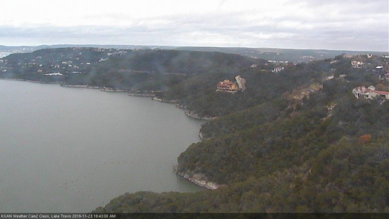 Lake Travis webcam, November 23, 2018 9:45 AM CT