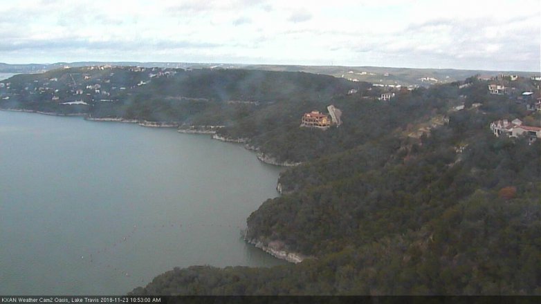 Lake Travis webcam, November 23, 2018 9:55 AM CT