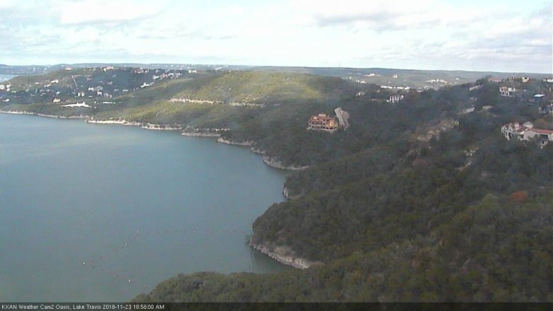 Lake Travis webcam, November 23, 2018 10:00 AM CT