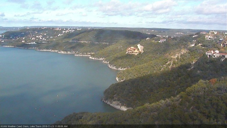 Lake Travis webcam, November 23, 2018 10:10 AM CT