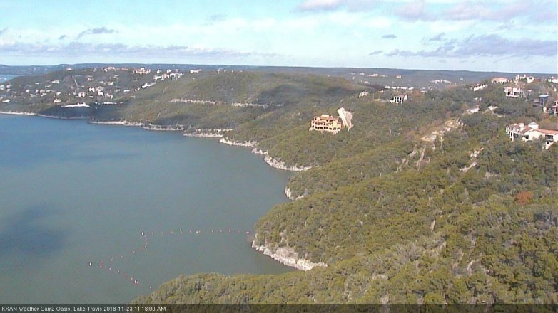 Lake Travis webcam, November 23, 2018 10:20 AM CT