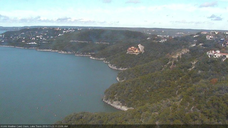 Lake Travis webcam, November 23, 2018 10:25 AM CT