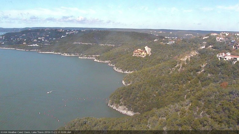 Lake Travis webcam, November 23, 2018 10:35 AM CT