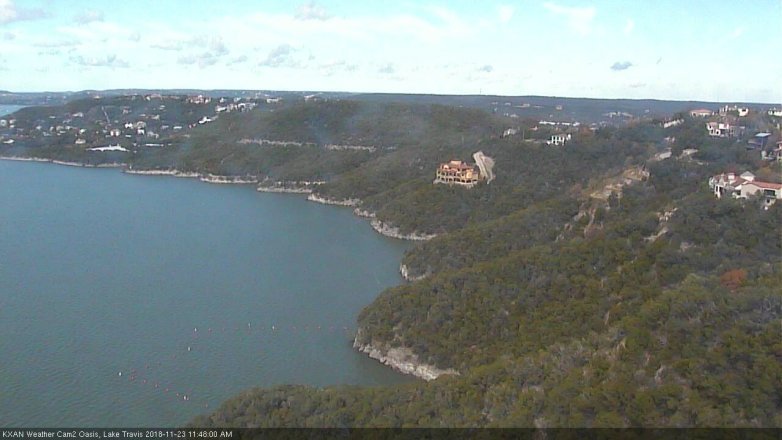 Lake Travis webcam, November 23, 2018 10:50 AM CT