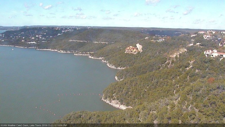 Lake Travis webcam, November 23, 2018 11:20 AM CT
