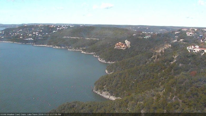 Lake Travis webcam, November 23, 2018 11:30 AM CT