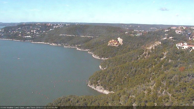 Lake Travis webcam, November 23, 2018 11:50 AM CT