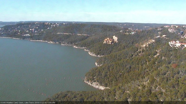 Lake Travis webcam, November 23, 2018 1:15 PM CT