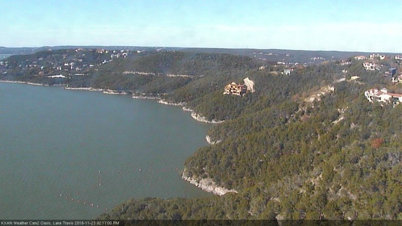 Lake Travis webcam, November 23, 2018 1:20 PM CT