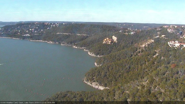 Lake Travis webcam, November 23, 2018 1:30 PM CT