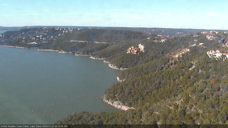 Lake Travis webcam, November 23, 2018 1:35 PM CT