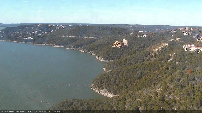 Lake Travis webcam, November 23, 2018 1:40 PM CT